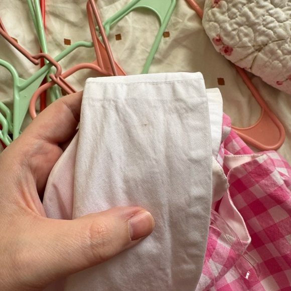 Unique Vintage Pink Gingham Midi Dress Barbie collection size 1X / 16 - Picture 6 of 6